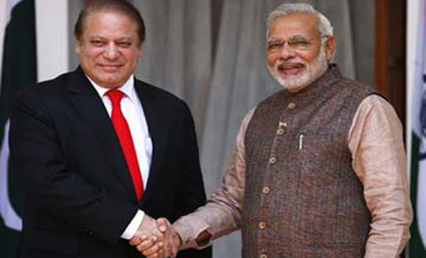 Pakistan Prime Minister Nawaz Sharif shaking hands with Indian counterpart Narendra Modi (Photo: AP/File) Pakistan Prime Minister Nawaz Sharif shaking hands with Indian counterpart Narendra Modi (Photo: AP/File)